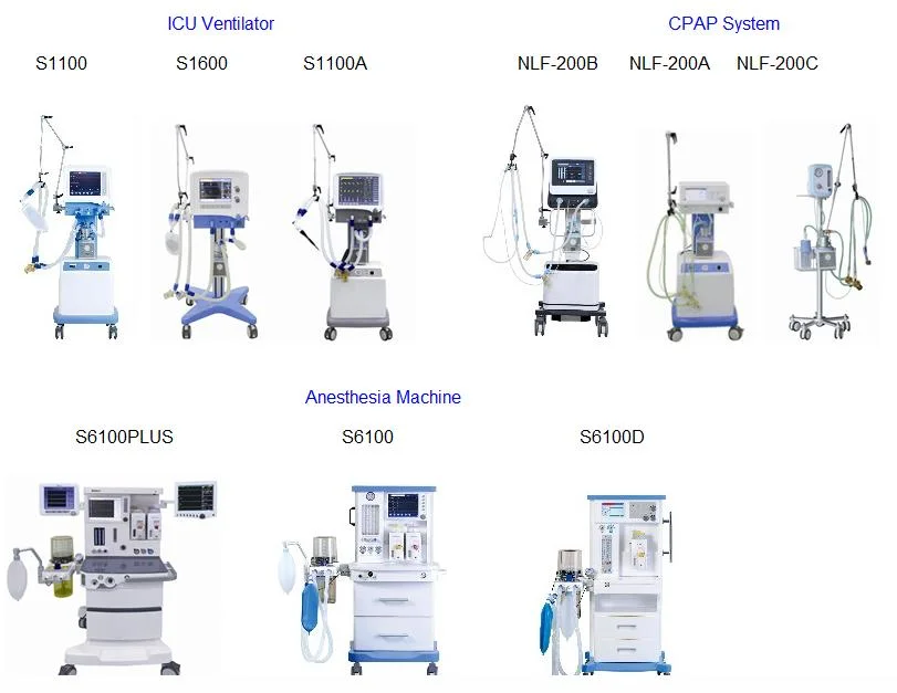 Medical Equipment S1100 CE&ISO13485 Artifical Lung Ventilators