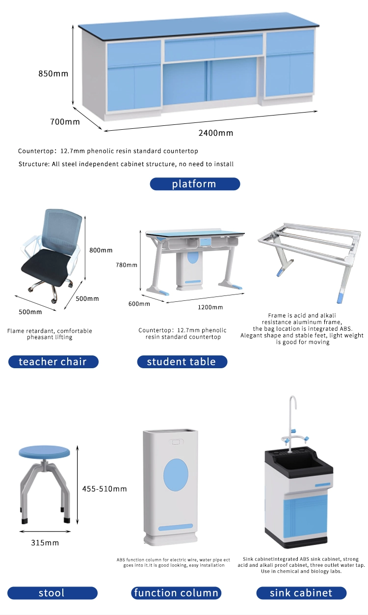 School Laboratory Stool Table Equipment Educational